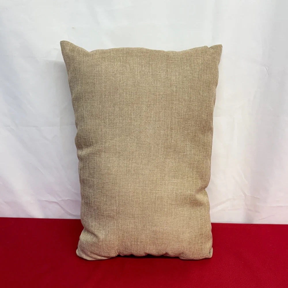 Festive Snowman Holiday Pillow 17x11x5
